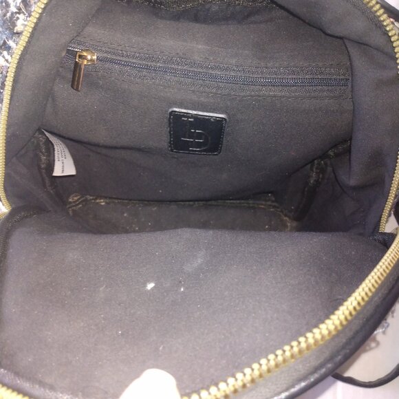 Like Dreams Fabric Weaved Black Tassel Back Pack pre-owned - Picture 3 of 6